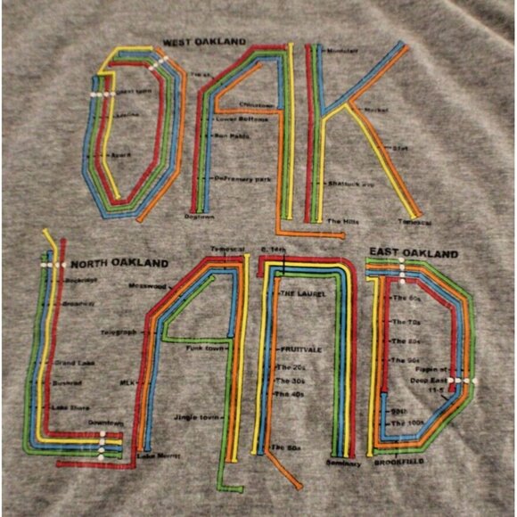 Beast Oakland BART Line Shirt Size XL - Picture 4 of 6